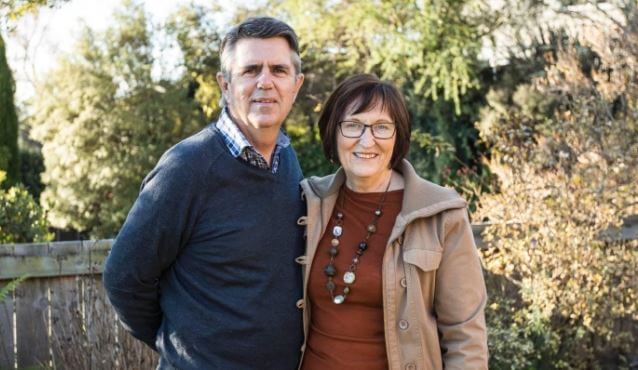 Ross Ardern with wife Laurell Bottomley.